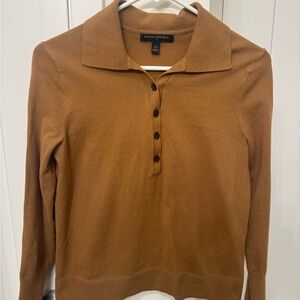 Banana Republic Brown Collared Sweater XS